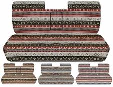 Fits 1987-1991 Ford F150-250 truck Front Bench W/Armrest aztec car seat covers