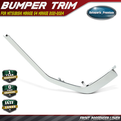 Front Right Lower Chrome Bumper Molding for Mitsubishi Mirage G4 Mirage 21-24