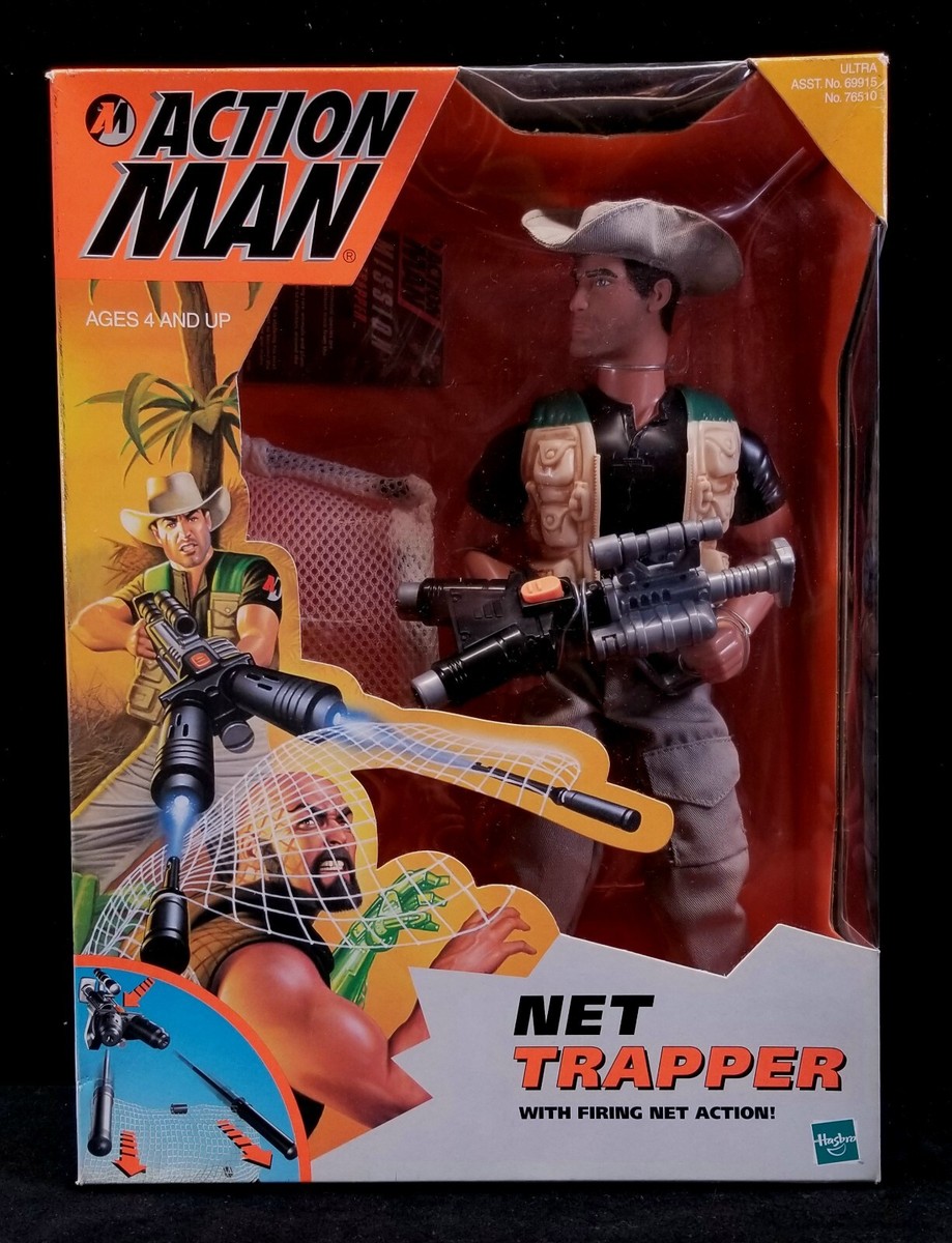 Man まとめ売り 1999 Action Man Net Trapper W Firing Net Action 69915-76510 12