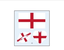4 Packs 12 PCS English Flag Tattoos England Cross of St George Party Favors