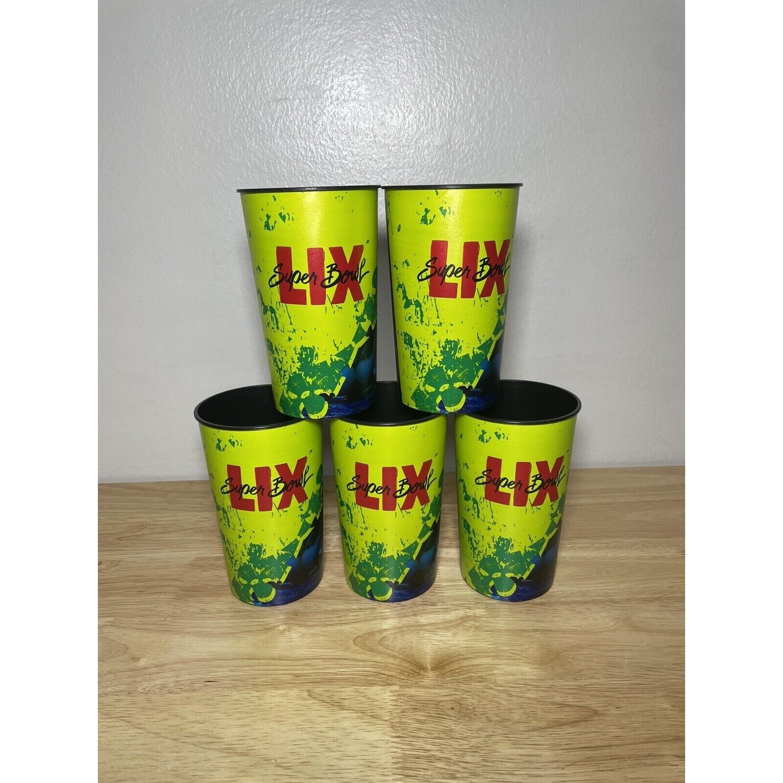 Lot Of (5) NFL Super Bowl LIX Souvenir 22 Oz. Reusable Plastic Cups New ...