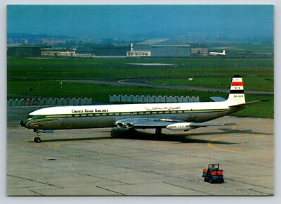 United Arab Airlines De Havilland DH 106 Comet 4 Postcard 4x6