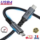 Câble USB Type C 5A 100W 40Gbps recharge rapide et transfert de données 1.2M Pro