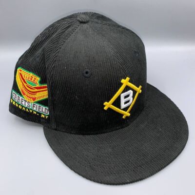 Brooklyn Dodgers Hat Men 7 5/8 Black Corduroy 59Fifty New Era