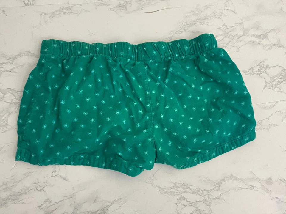 Pantalones cortos Xhilaration con cordón talla pequeña verde cintura elástica estrellas I Foto 3 de 4