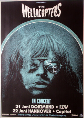 THE HELLACOPTERS - 2023 - Plakat - Live In Concert Tour - Poster - Hannover