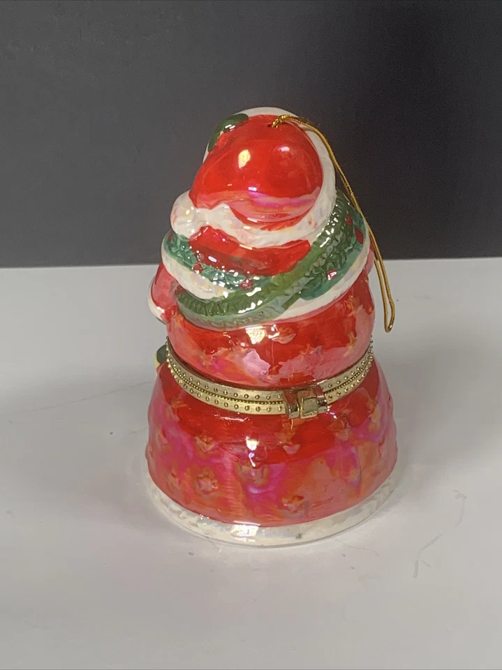 Mr Christmas Santa Claus Musical Reno Árbol Porcelana Bisagras Animado FUNCIONA Foto 3 de 4