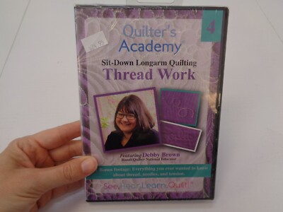 DVD Handiquilter Quilter's Academy Debby Brown 4 Thread Work Sit Down Longarm