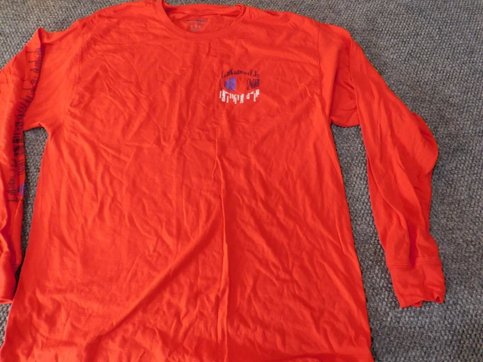 Champion Mens Shirt Extra Large Red logo long sleeve graphic athletic wear - Image 4 of 4