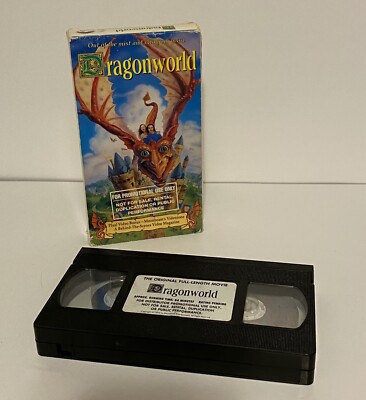 Dragonworld VHS 1994, Rare Fantasy, Promotional Copy. Minor Damage. See Photos.