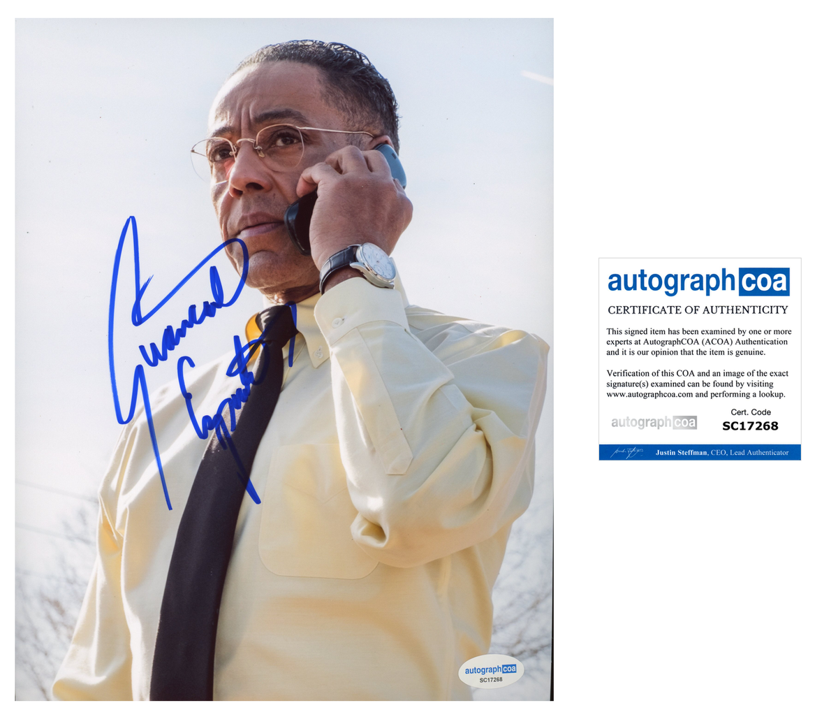 Giancarlo Esposito Breaking Bad Autographed Signed 8x10 Photo ACOA