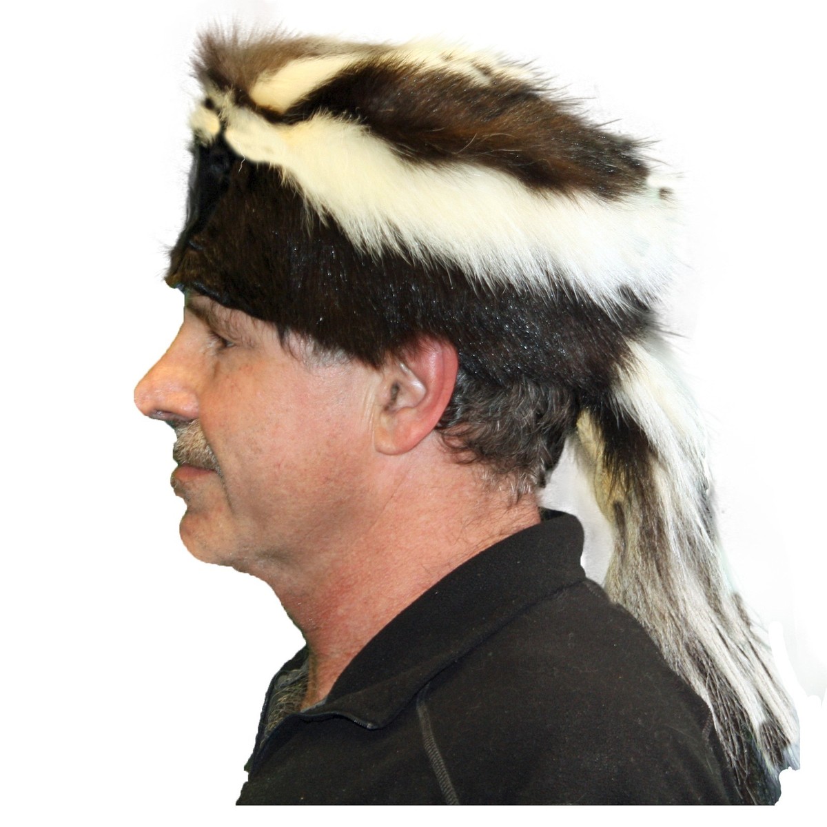 Glacier Wear Skunk Fur Davy Crockett Hat hts1785