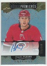 2017 17-18 Upper Deck Trilogy #87 Haydn Fleury Autograph 278/349 RC Rookie