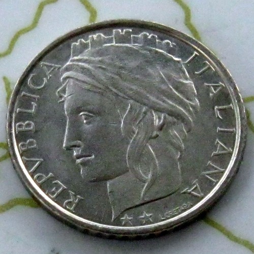 2 COINS ITALY 100L 1995 FAO AU &GR.BRITAIN 3P 1952 XF 193