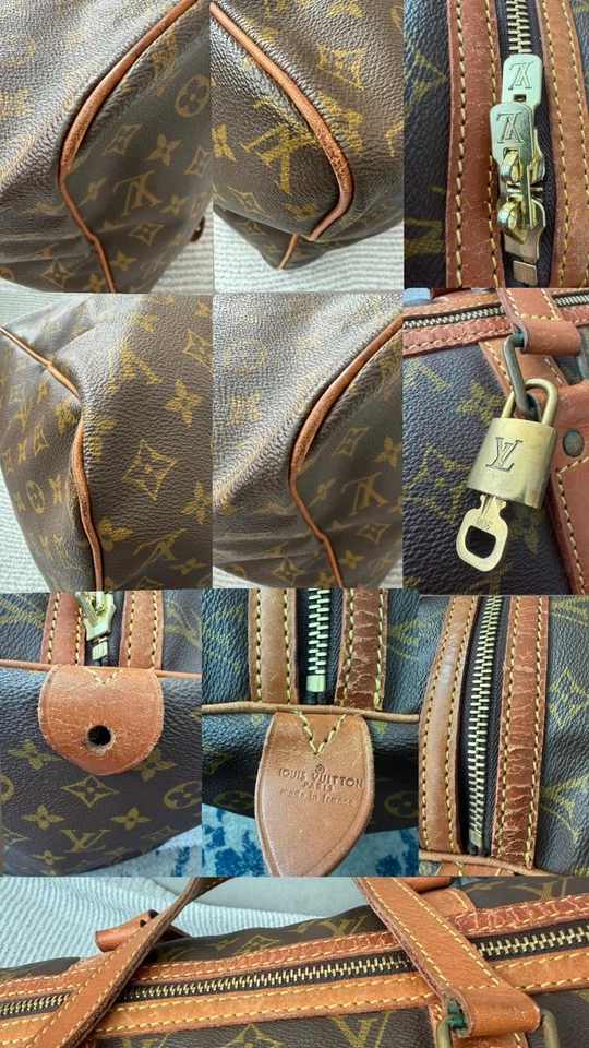 * ВИНТАЖНЫЙ * LOUIS VUITTON, монограмма мешок Souple набор из 3! Дорожные спортивные костюмы 35 и 45 - Изображение 4 из 4