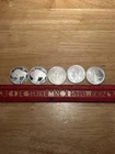Lot Of 5 Generic 1 Troy Ounce 0.999 Fine Silver Rounds. Selling At Current Spot