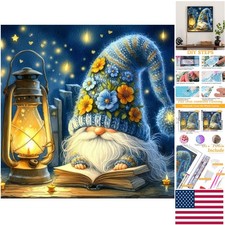 Relaxing 5D Gnome Diamond Art Kit for Adults - Colorful Wall Decor, 14x14