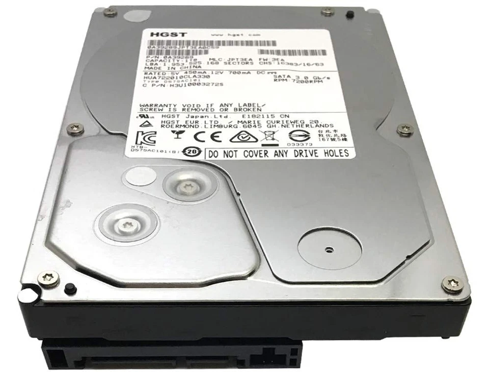 Ultrastar A7K2000 HUA722010CLA330 (0A39289) 1TB 32MB Cache 7200RPM SATA 3.0GB... - Image 3 of 4