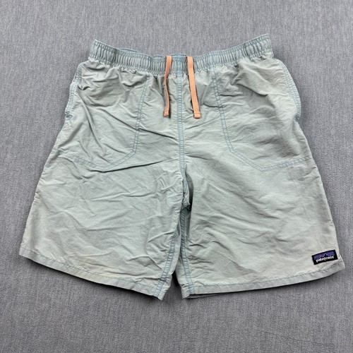 Patagonia Shorts Youth 2XL XXL Green Baggies Lined Netplus Shells Swim Trunks - Picture 7 of 18