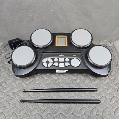 Gear4music DD40 tragbares elektronisches digitales Schlagzeug mit Drumsticks + Stromkabel