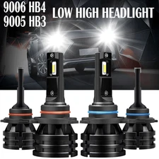 4X 9005 9006 LED Headlight Conversion Kit 40000LM Hi/Low bulb M2 For Chevy GMC