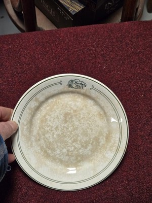 Old Rare Early 1900s Restaurant Hotel China Hershey Park PA Cafeteria Plate Dish