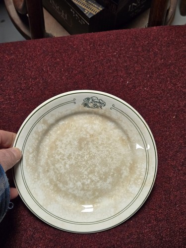 Old Rare Early 1900s Restaurant Hotel China Hershey Park PA Cafeteria Plate Dish