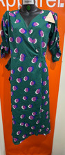 🔥Dancing Leopard Midi Dress, Purple on Green Dot, Size UK 10, RRP £55, B222