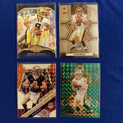 Drew Brees Lot 4 Cards | Topps Triple Threads /1350 | 2020 Mosaic Green Pink