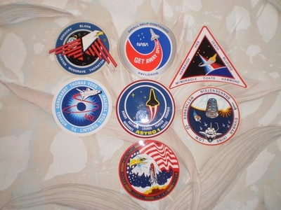 Nasa Space Program Shuttle mission stickers (7)