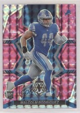 2022 Panini Mosaic Rookies Pink Camo Mosaic Prizm Malcolm Rodriguez #400 2qw