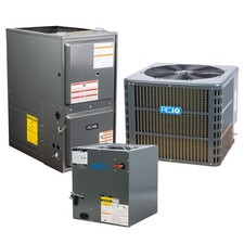 ACiQ 3 Ton 14.3 SEER2 96% AFUE 80,000 BTU Furnace & AC System - R32 Downflow/...