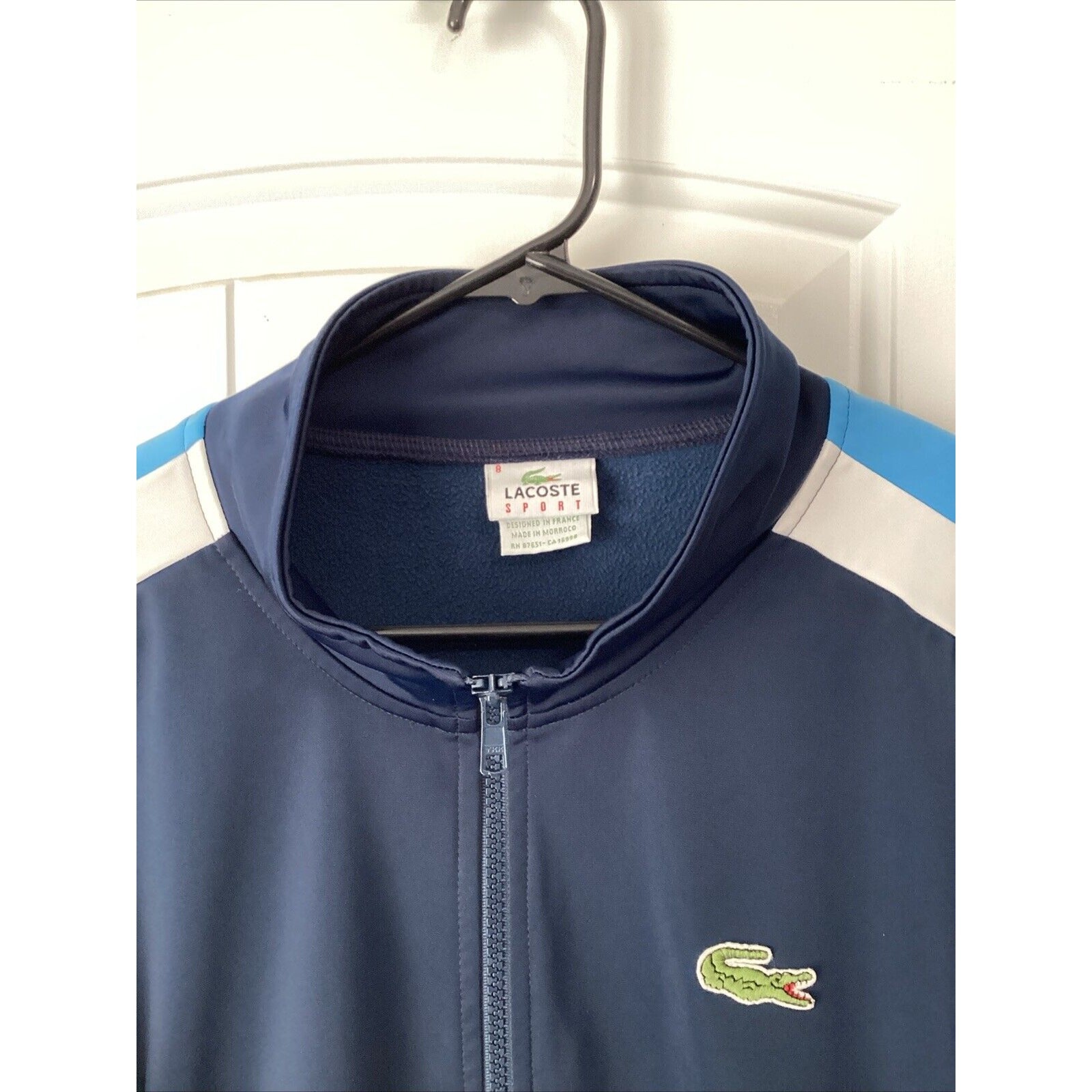 Lacoste Sport Men’s Track Jacket White Size 8 thumbnail 2