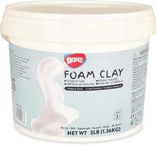 BOHS White Air Dry Modelling Clay 1.36kg Soft Squishy Sculpting Material for Art