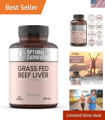 180 Grass Fed Beef Liver Capsules - Ultimate Immune Support & Vitality Boost
