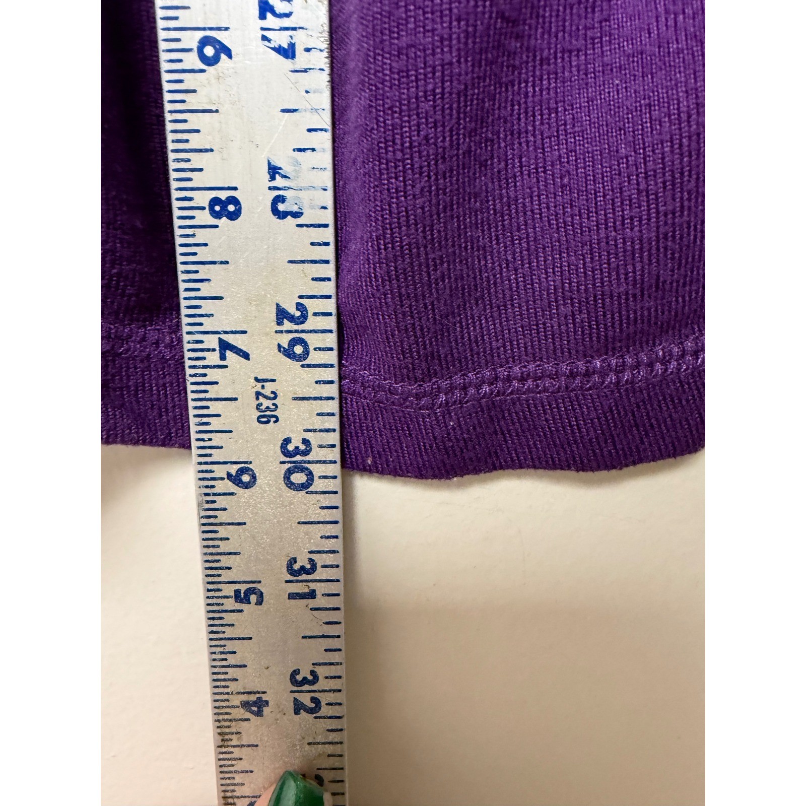 Stan Herman Purple Long Sleeve Top Plus Size P3X Polyester Spandex