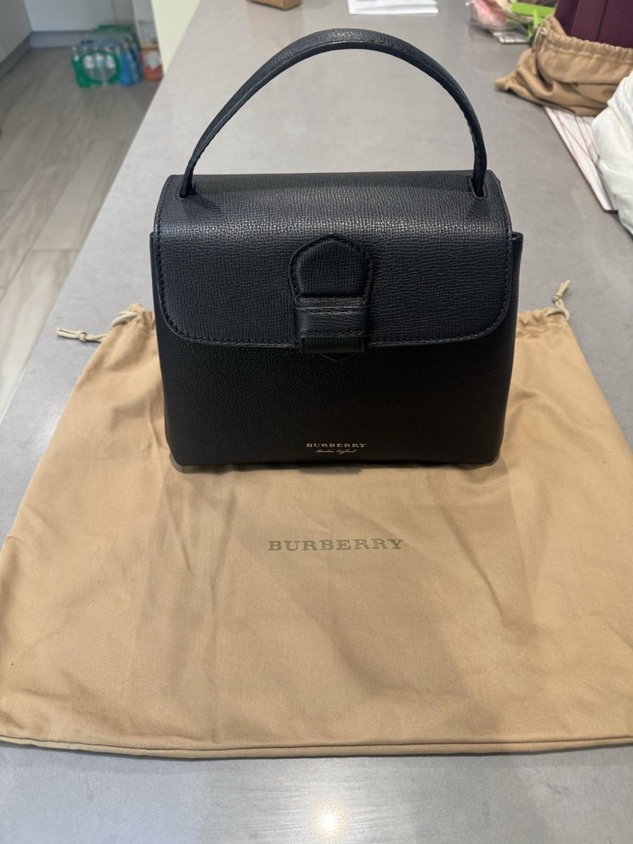 BURBERRY DERBY LEATHER HOUSE CHECK SMALL CAMBERLEY TOTE BAG | eBay