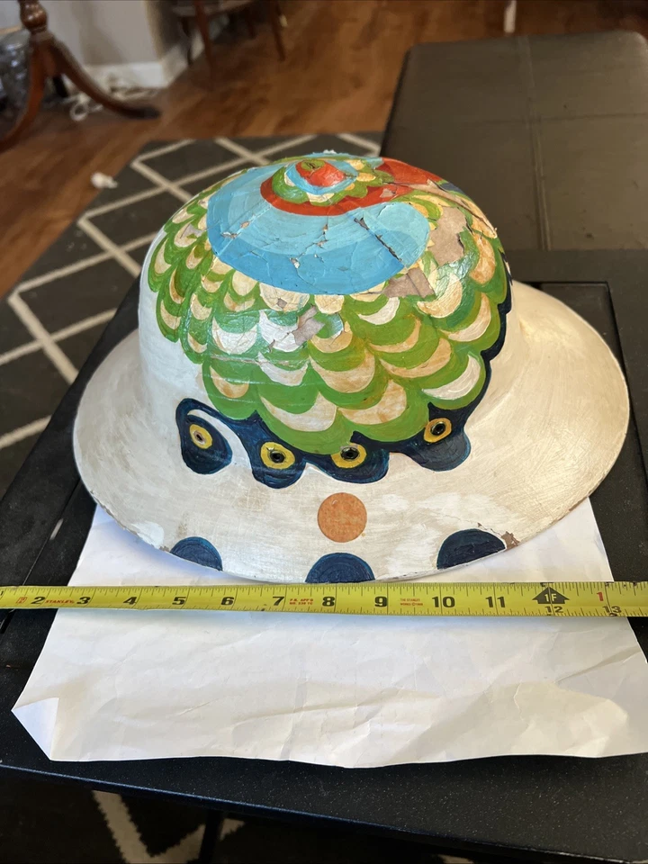 SOMBRERO DISFRAZ VINTAGE HECHO A MANO PARA JUEGOS HECHO DE CARTÓN Foto 2 de 4