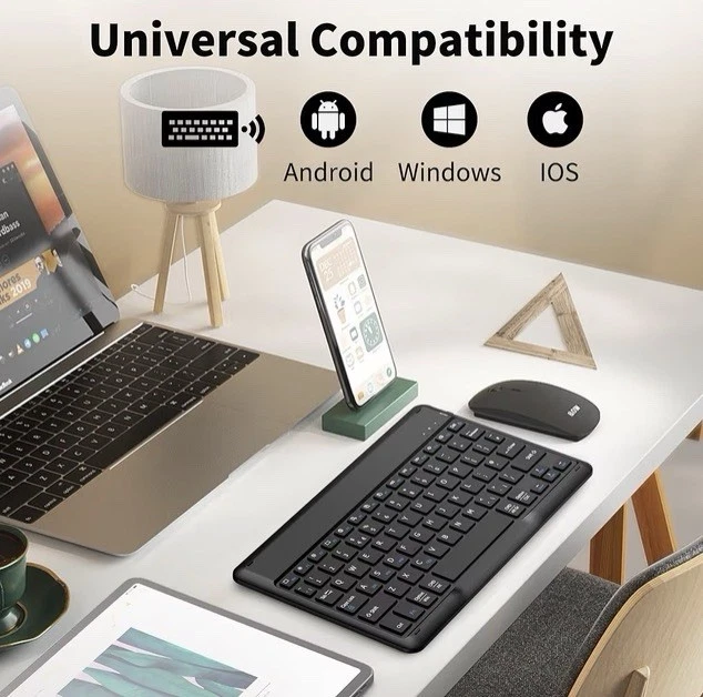 Easyacc bluetooth keyboard ultra slim wireless keyboard quiet portable design - Image 2 of 4