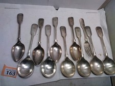 Walker And Hall Cutlery F H Silver Plated Spoons