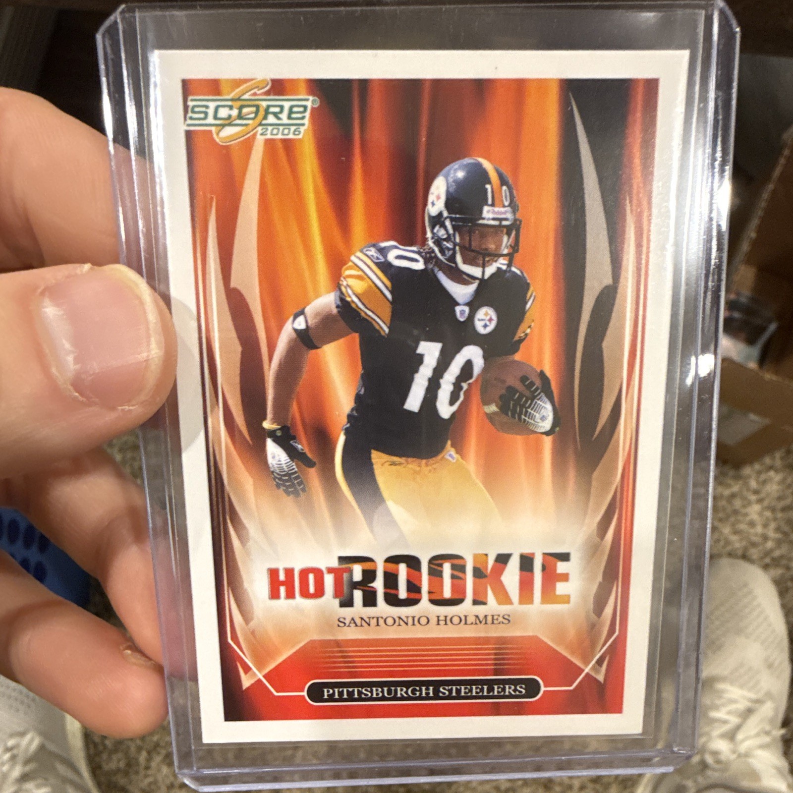 Santonio Holmes Score Hot Rookie #8 Base