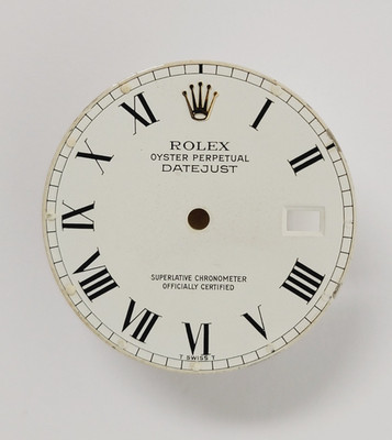 Genuine Factory Rolex Roman Buckley White Datejust 36mm Dial 16013, 16233