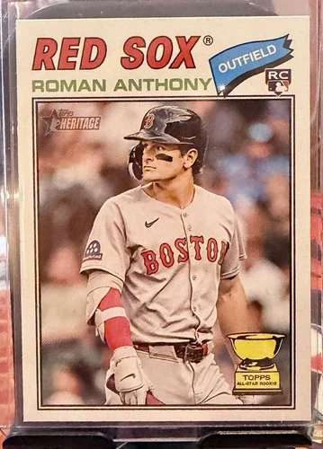 Topps Heritage 2025 Roman Anthony Rookie All-Star Boston Red Sox MLB Card #36