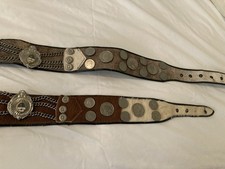 Antique Argentina Cowhide Coin Belt  Gaucho Coin Belt Guacho Rodeo  2