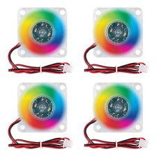 4pcs 3010 Fan 30mm 30x30x10mm Rgb Fan Color Led Dc 24v 3010 Dc Cooler Hydraulic