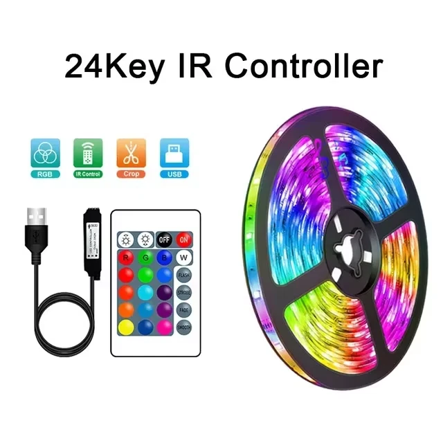 RGB 5050 led Streifen Licht leiste USB Tuya WiFi APP IR Controller Steuerung Set - Bild 4 von 4