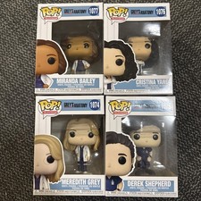 COMPLETE SET 4 VAULTED Grey's Anatomy Funko Pops Meredith Shepherd Yang Bailey 