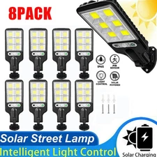 8PCS Outdoor Solar Wall Light Motion Sensor Bright Flood Street Lamp 3 Modes