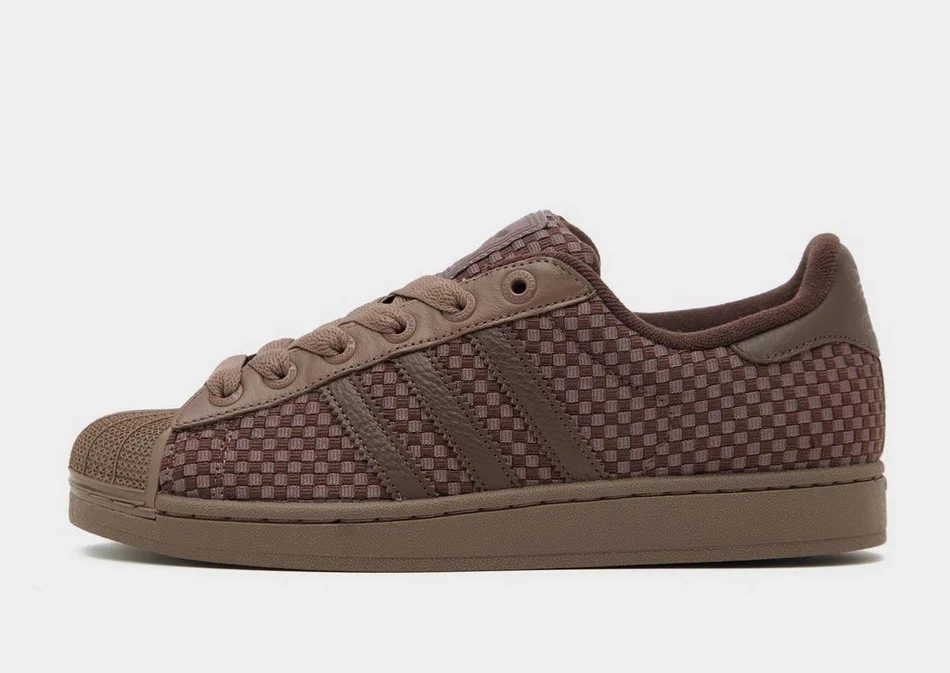 Adidas Originals Men's Superstar Shoes in Brown