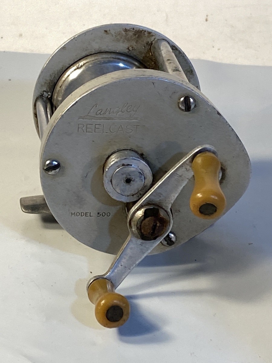 Antique Langley Reelcast Model # 500 Fishing Reel For Parts | eBay